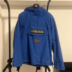NAPAPIJRI マウンテンパーカー プルオーバー ブルー - メルカリ