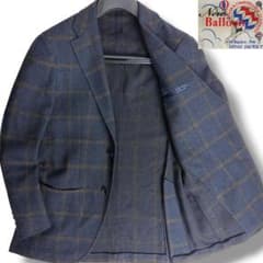 J5207 美品 リングヂャケット バルーンウインドーペーンジャケット 紺 