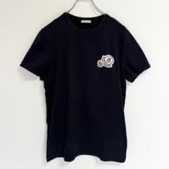 MONCLER モンクレール Tシャツ 半袖 ダブルロゴワッペン MAGLIA 極美品】MONCLER Tシャツ 半袖 ダブルロゴワッペン MAGLIA - メルカリ