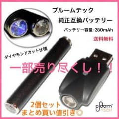 〈2本セット〉プルームテック 互換 バッテリー USB充電器付き 保証付きのサムネイル