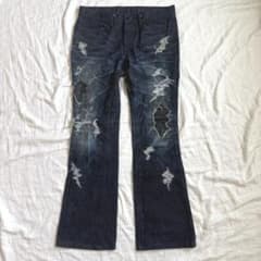 ダークグレーブーツカットダメージデニム| Buyee日本代购服务| 于