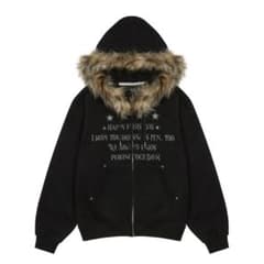 LUVISTRUE FS LETTER HOOD ZIPUP ファー パーカー - メルカリ