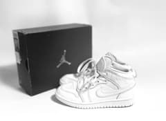 ナイキ エアジョーダン1 MID PS WHITE 19.5㎝ キッズのサムネイル