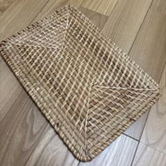 無印良品　ラタン製 バスケットのフタのサムネイル