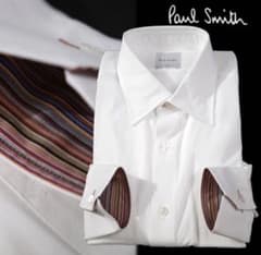 Paul Smith Lサイズドレスシャツ Lサイズ 白 ビジネスシャツ Paul Smith Lサイズドレスシャツ Lサイズ 白 ビジネスシャツ - メルカリ