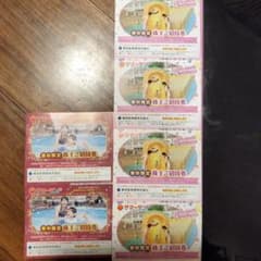 東京サマーランド 株主優待券　1dayフリーパス　 6枚セットのサムネイル