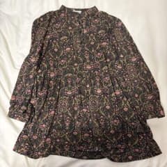 花柄　ブラウス　トップス　民族　フリルのサムネイル