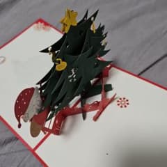 クリスマス ポップアップカード ツリーのサムネイル