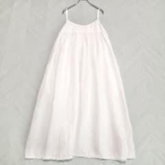 美品★ネストローブ リネンキャミワンピース ロング 白 F 美品☆ネストローブ リネンキャミワンピース ロング 白 F - メルカリ