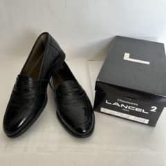 ランセルLANCEL ブラック ローファー26cmのサムネイル