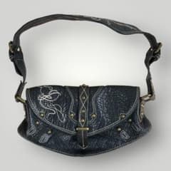 Archive Y2k Diesel Studs Flap Bag Black - メルカリ