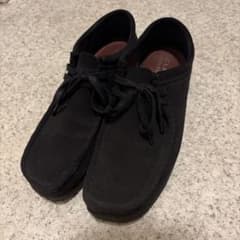 Clarks Originals ワラビー ブラック スエードのサムネイル