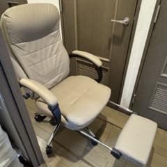 リクライニング機能付きオフィスチェア ベージュ ニトリOC703 - メルカリ