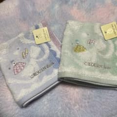【新品】C. KOUYAN タオルハンカチ 2枚セット　ブルー　グリーンのサムネイル