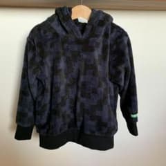 Minecraft エンダーマン　フリース　パーカー　120 マイクラ