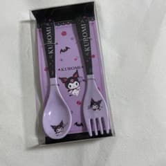 R*☆様 新品未開封】サンリオ当りくじ クロミ メラミンスプーン＆フォークセットのサムネイル