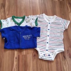 3枚セットロンパース 男の子 60、70サイズのサムネイル