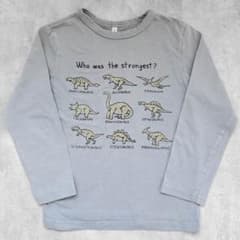 西松屋 恐竜プリント ロンT 長袖Tシャツ 130cmのサムネイル