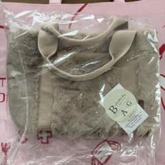 ファー トートバッグ ベージュのサムネイル