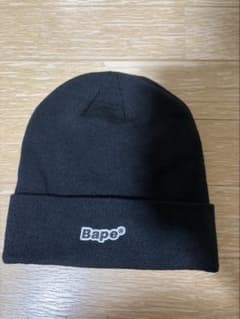 A BATHING APE Bape ニット帽 ビーニー ブラック