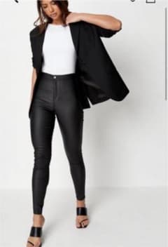 Missguided レザー　パンツ　スキニーのサムネイル