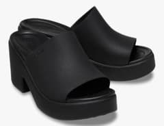 タグ付き　クロックス　ヒール　サンダル　W6 ブルックリン スライド ヒール