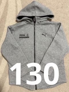 PUMA キッズ パーカー グレー 130cmのサムネイル