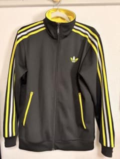 adidas 黒/黄 ストライプ ジャージのサムネイル