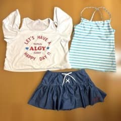 ぽん太様　専用 ALGY 水着女児　size160 3点セットのサムネイル