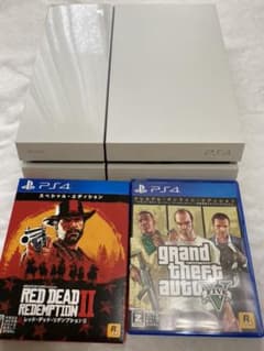 (中古品)PS4本体　GTA5&RDR2 セット！！のサムネイル