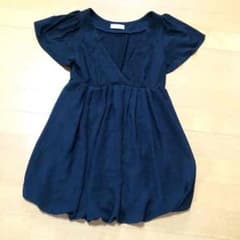 値下げ☆Bye Bye 黒のバルーンチュニックワンピースのサムネイル