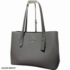 良品 COACH コーチ トートアベニュー 馬車金具 肩掛け A4可 グレー 