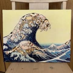 ☆お値下げ！猫 アクリル画 富嶽三十六景によせて - メルカリ