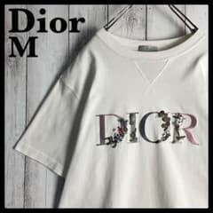 6233【人気デザイン・M】ディオール Dior フローラル刺繍Tシャツ 白色 6233【人気デザイン・M】ディオール Dior フローラル刺繍Tシャツ 白色