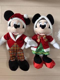 ミッキー・ミニー ぬいぐるみ クリスマス 2024のサムネイル