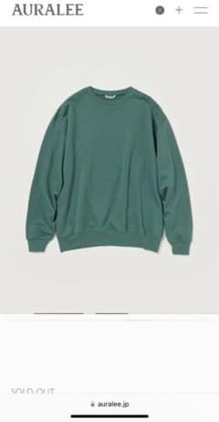 auralee sweat (ELASTIC HIGH GAUGE SWEAT)のサムネイル