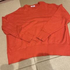 アンティローザ　オレンジ クルーネック トレーナーのサムネイル