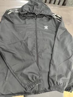 adidas ブラック ナイロンジャケットのサムネイル