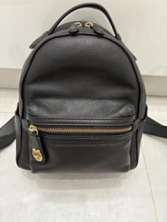 COACH レザー ミニリュック ブラックのサムネイル