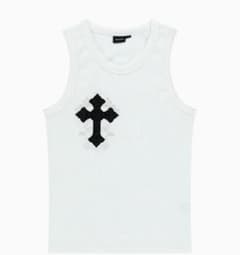 AAKAM AKM CROS2 Sleeveless white2
