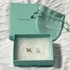 【美品】 ティファニー グラフィティキス ピアス TIFFANY&Co. ティファニー ピアス グラフィティX キス ミニ