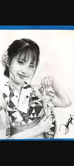 浜辺美波さん 鉛筆画 着物 A4サイズ 鉛筆写実画浜辺美波さん - メルカリ
