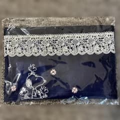 近沢レース スヌーピー メッシュポーチ ネイビー 新品未使用 銀座三越