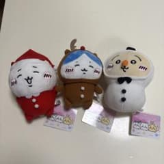 ちいかわ メリクリぬいぐるみ ちいかわ ハチワレ うさぎ3体セットのサムネイル