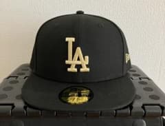 激レア ニューエラ ドジャース キャップブラックゴールド59FIFTY 75/8のサムネイル