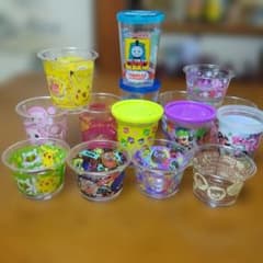 Pokemon, Thomas the Tank Engine, Splatoon, various cups, Baskin-Robbins, Tomica molded ice cream.