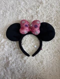 【美品】ディズニーミニーカチューシャ ピンクのサムネイル