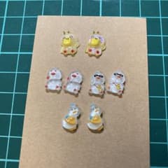 アヒル キャラクター ピアス セットのサムネイル
