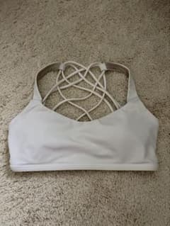 Lululemon Crossback Bra Top White