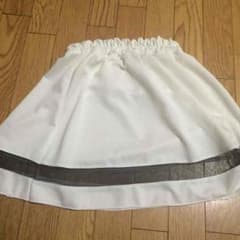 裾シースルーフレアスカートのサムネイル